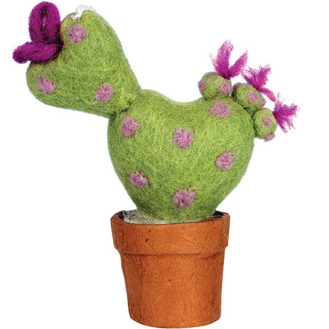 Felt Love Cactus Ornament - Wild Woolies (H)
