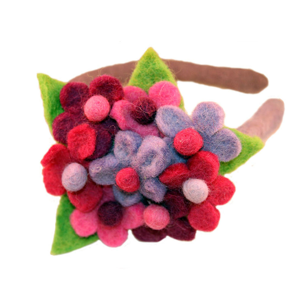 Felt Flower Bouquet Headband - Global Groove (C)