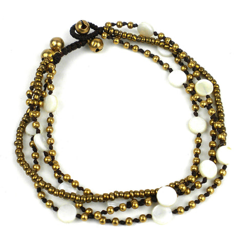 Many Moons Anklet - Cream - Global Groove (J)