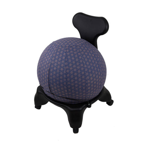 Yoga Ball Cover Size 55cm Design Colbalt Geometric - Global Groove (Y)