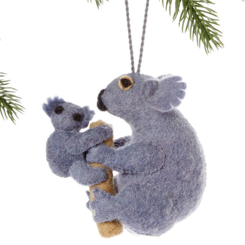 Koala Felt Holiday Ornament - Silk Road Bazaar (O)