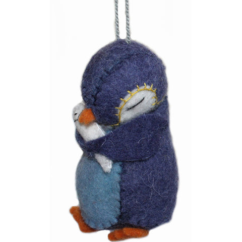 Penguin Felt Holiday Ornament - Silk Road Bazaar (O)