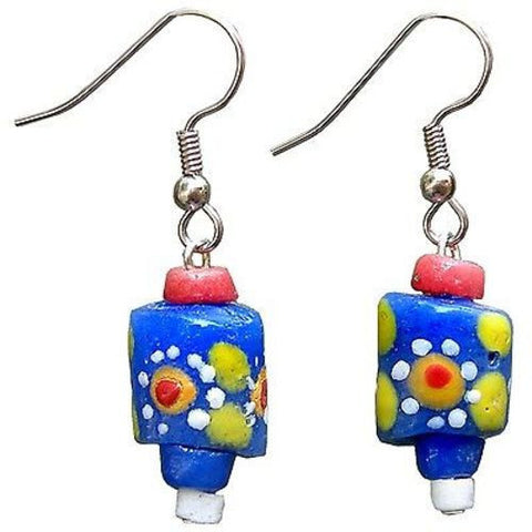 Recycled Glass New Day Bead Sister Earrings - Global Mamas