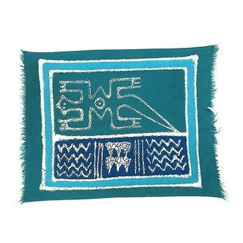 Handpainted Blue Gecko Batiked Placemat - Tonga Textiles
