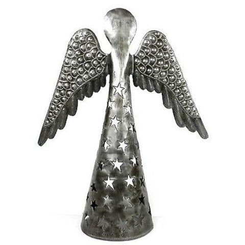 14-inch Metalwork Angel - Wings Down - Croix des Bouquets (H)