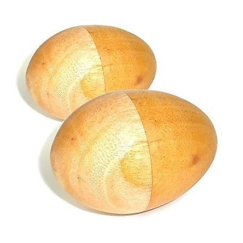 Set of Two Handmade Wood Egg Shakers - Jamtown World Instruments