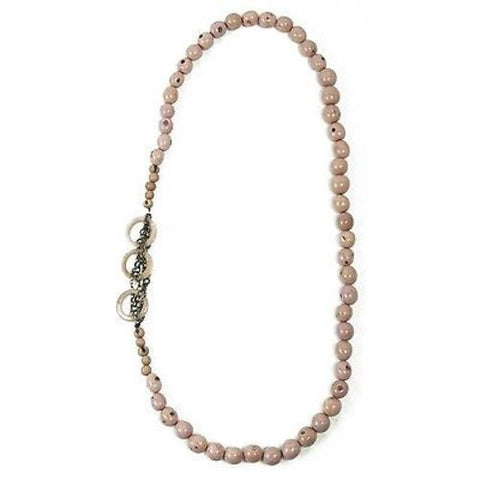 Circle Chain Necklace in Sugar Pink - Faire Collection