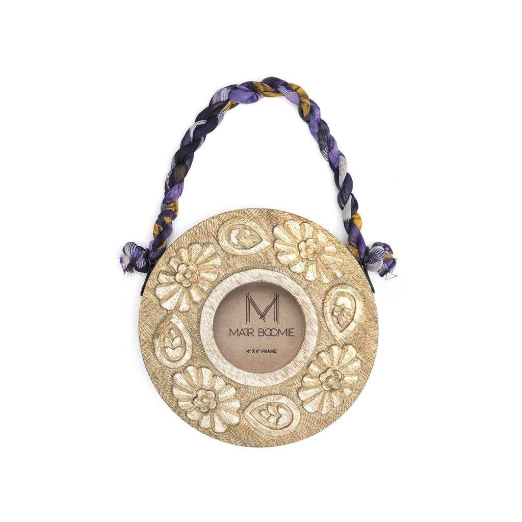 Sari Mango Hanging Frame - Round - Matr Boomie (P)