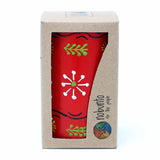 Hand Painted Candles in Red Masika Design (pillar) - Nobunto