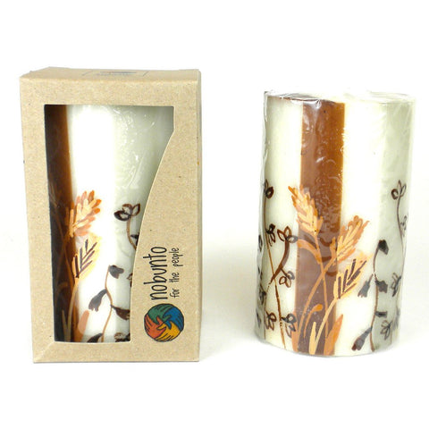 Hand Painted Candle - Single in Box - Kiwanja Design - Nobunto