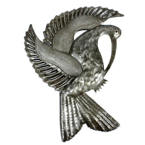 Bird with Plumage Metal Wall Art - Croix des Bouquets