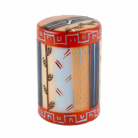 Hand Painted Candles in Uzushi Design (pillar) - Nobunto