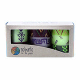 Hand Painted Candles in Kileo Design (box of three) - Nobunto