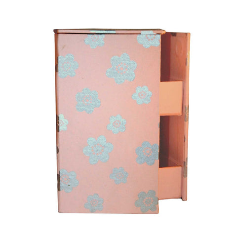 Swivel Jewelry Box - Cherry Blossom Design - Sustainable Threads (J)