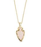 Abbakka Arrowhead Necklace - Rose - Matr Boomie (Jewelry)