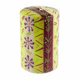 Hand Painted Candles in Kileo Design (pillar) - Nobunto