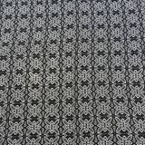 Black and White Floral Cotton Scarf - Asha Handicrafts