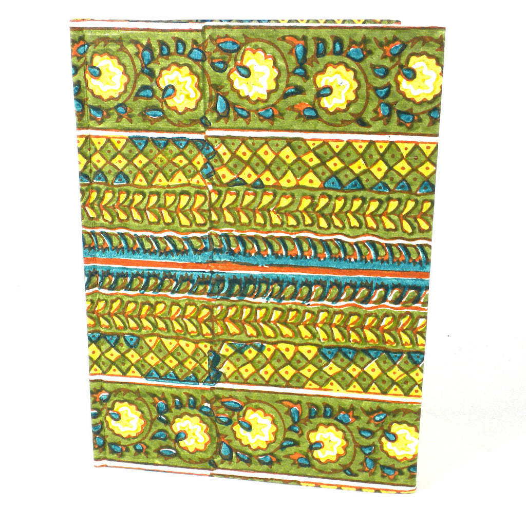Green Rows Hard Cover Journal - Sustainable Threads (J)