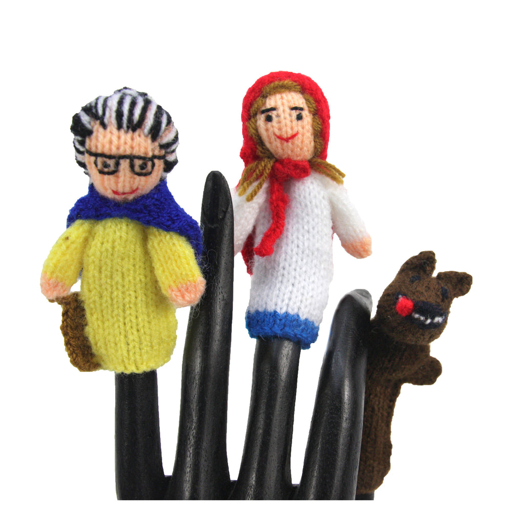 Red Riding Hood Finger Puppet Set of 3 - Global Handmade Hope