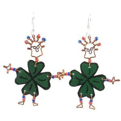 Dancing Girl Luck of the Irish Earrings - Creative Alternatives