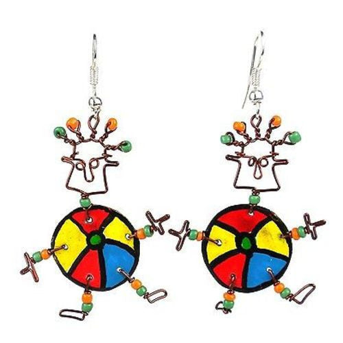 Dancing Girl Beach Ball Earrings - Creative Alternatives