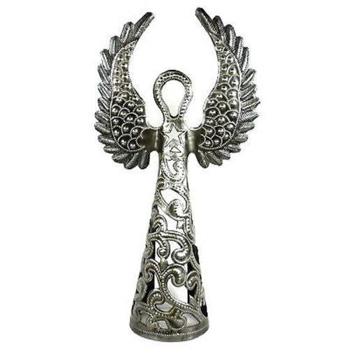 16-inch Metalwork Angel - Wings Up - Croix des Bouquets (H)