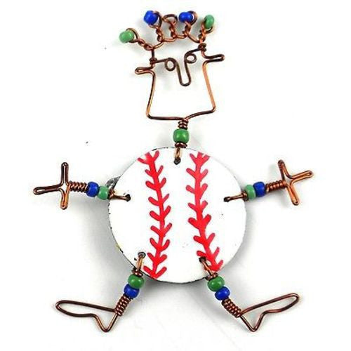 Dancing Girl Baseball Fanatic Pin - Creative Alternatives