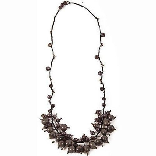 Cloud Forest Necklace in Soft Gray - Faire Collection
