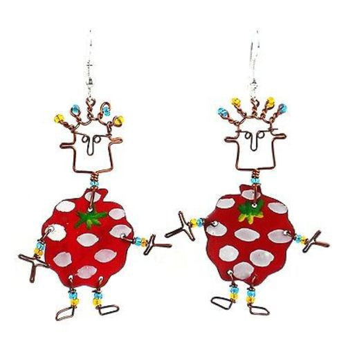 Dancing Girl Berry Earrings - Creative Alternatives