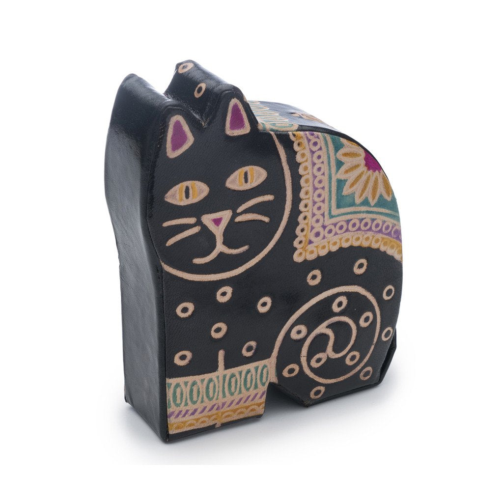 Leather Kitty Coin Bank - Matr Boomie