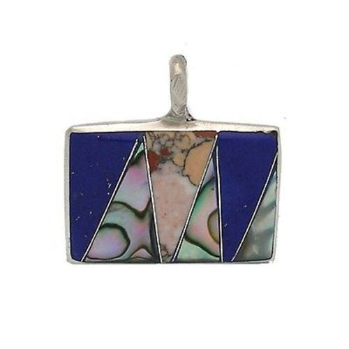 Abalone and Polished Stone Pendant - Artisana