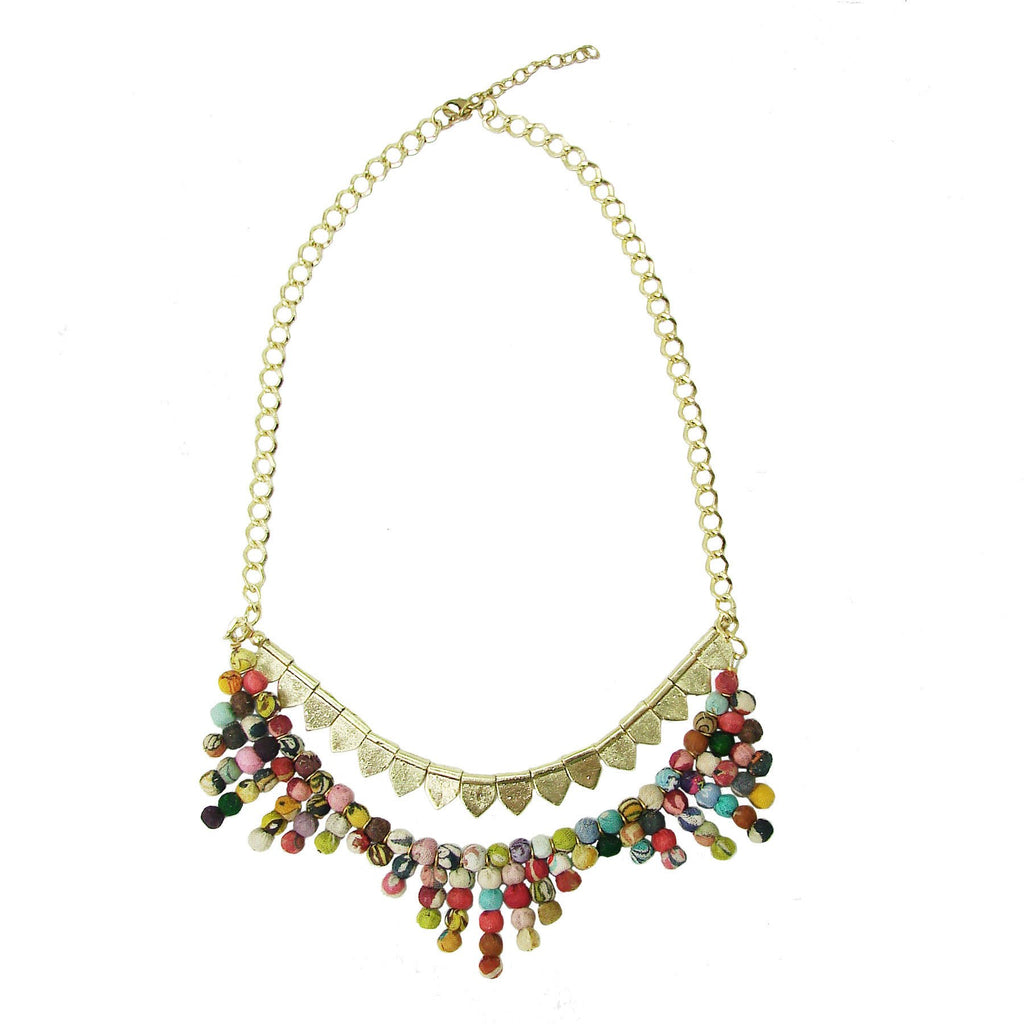 Kantha Tribal Necklace - assorted - WorldFinds