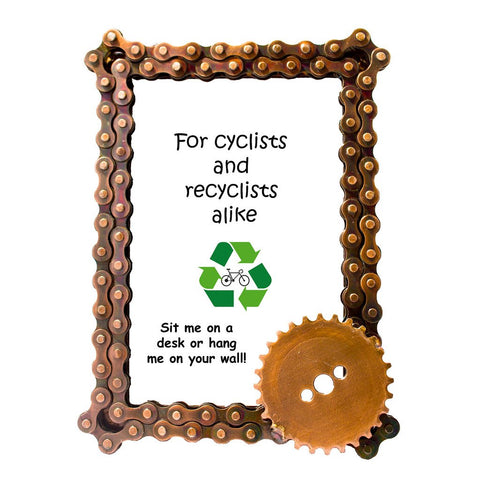 Bicycle Chain and Gear Photo Frame - Mira (P)