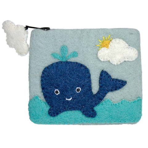 Felt Whale Coin Purse - Wild Woolies (P)