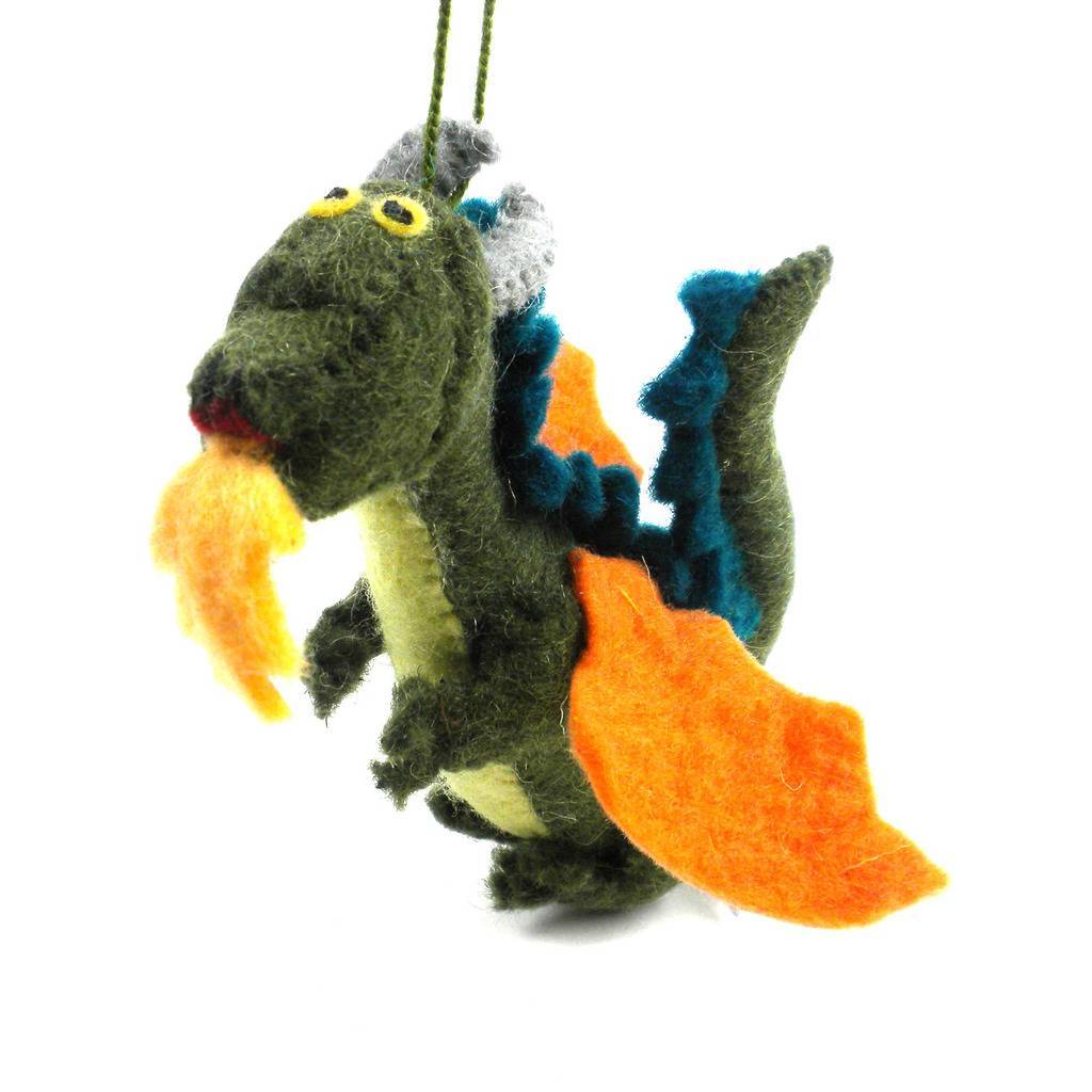 Felt Dragon Ornament - Silk Road Bazaar (O)