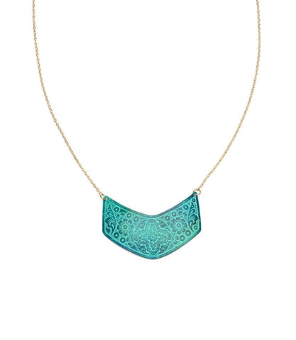 Devika Chevron Pendant Necklace - Matr Boomie (Jewelry)