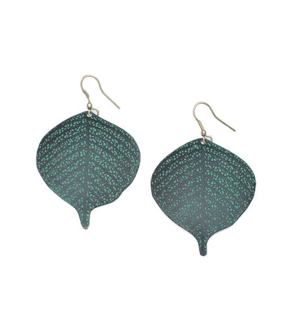 Devika Bodhi Leaf Earrings - Matr Boomie (Jewelry)