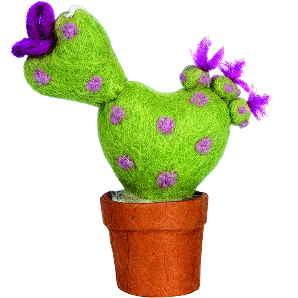 Felt Love Cactus Ornament - Wild Woolies (H)