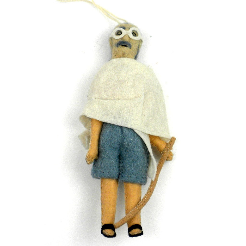 Gandhi Felt Ornament - Silk Road Bazaar (O)