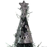 Christmas Tree with Nativity --Tree Topper (7 inch) - Croix des Bouquets