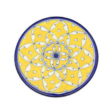 Blue Pottery Trivet - Yellow - Matr Boomie (T)