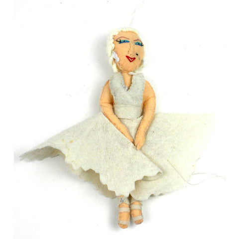 Marilyn Monroe Felt Ornament - Silk Road Bazaar (O)