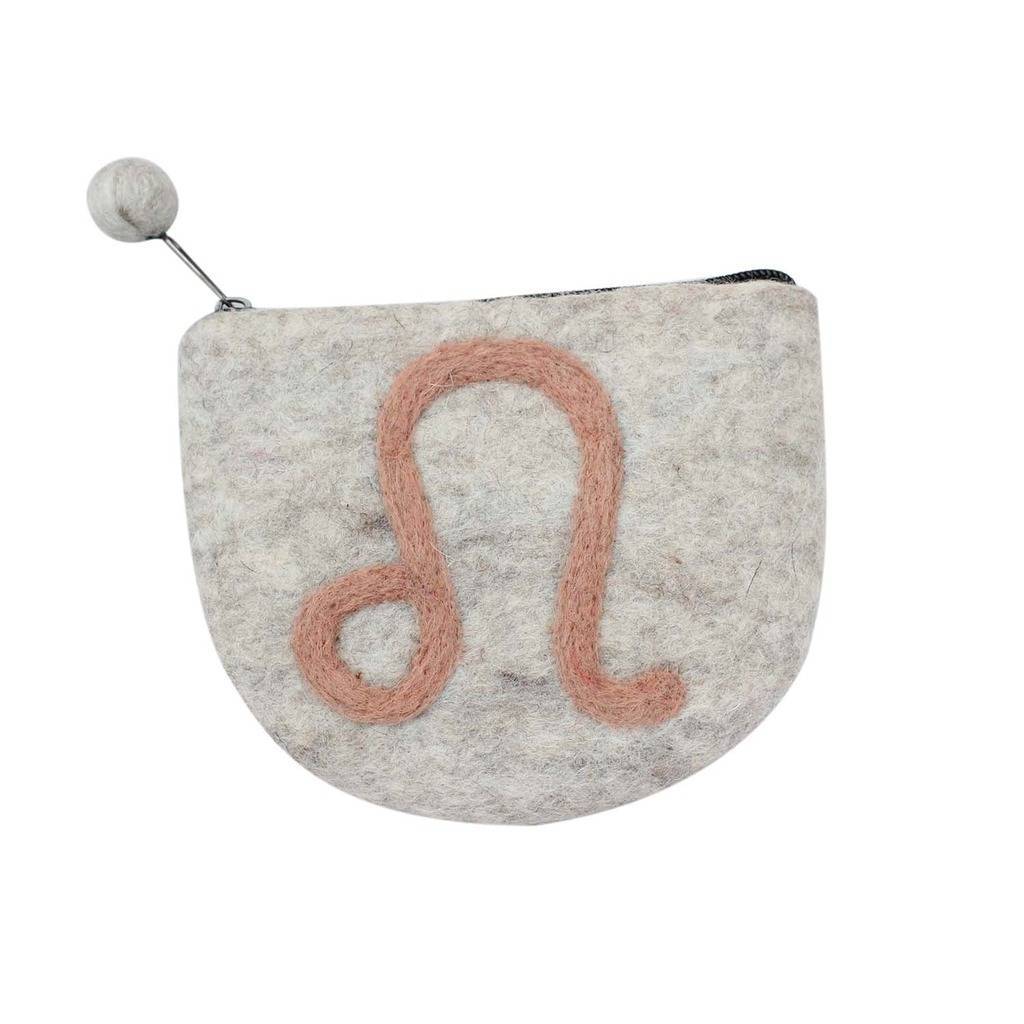 Felt Leo Zodiac Coin Purse - Global Groove