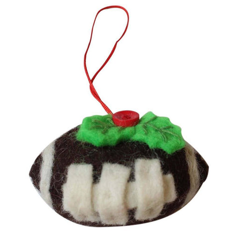 Football Felt Ornament - Global Groove (H)