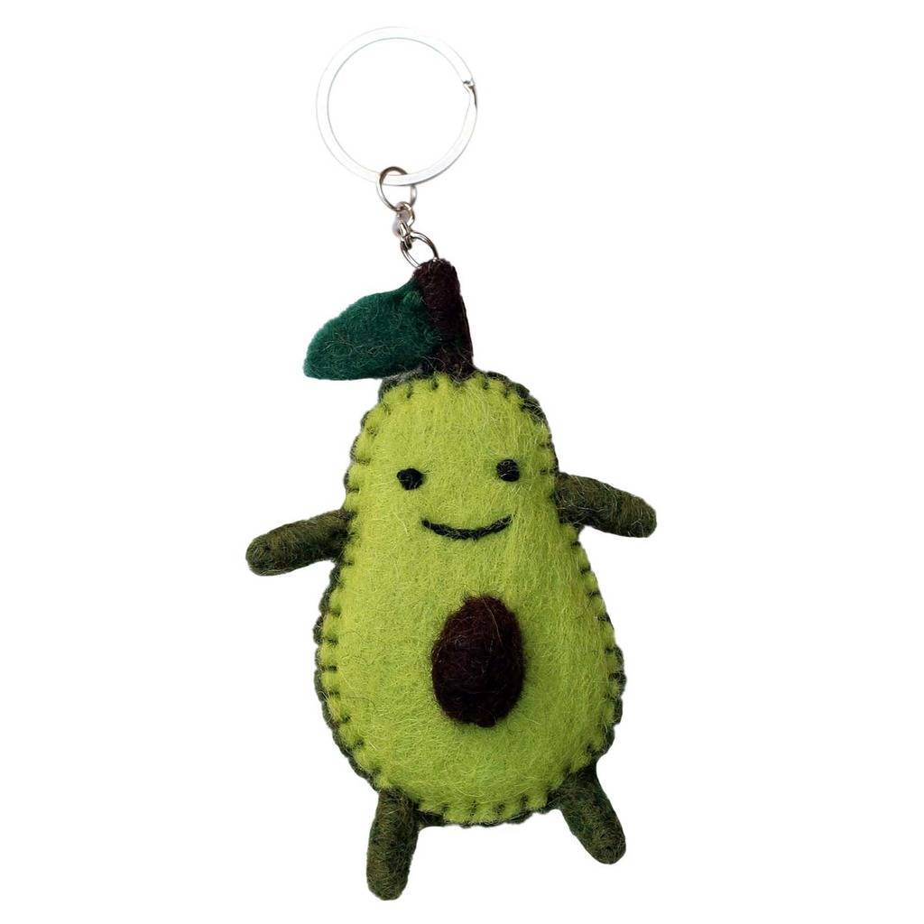 Felt Avocado Key Chain - Global Groove (A)