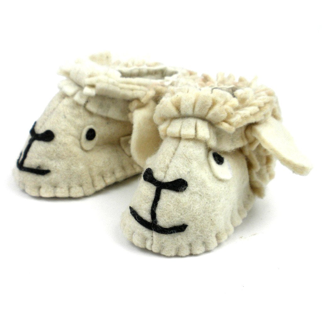 Lamb Felt Zooties - Baby Booties - Silk Road Bazaar