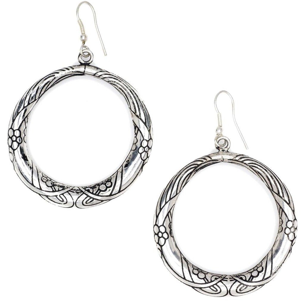 Selene Hoop Earrings - Silver - Matr Boomie (Jewelry)