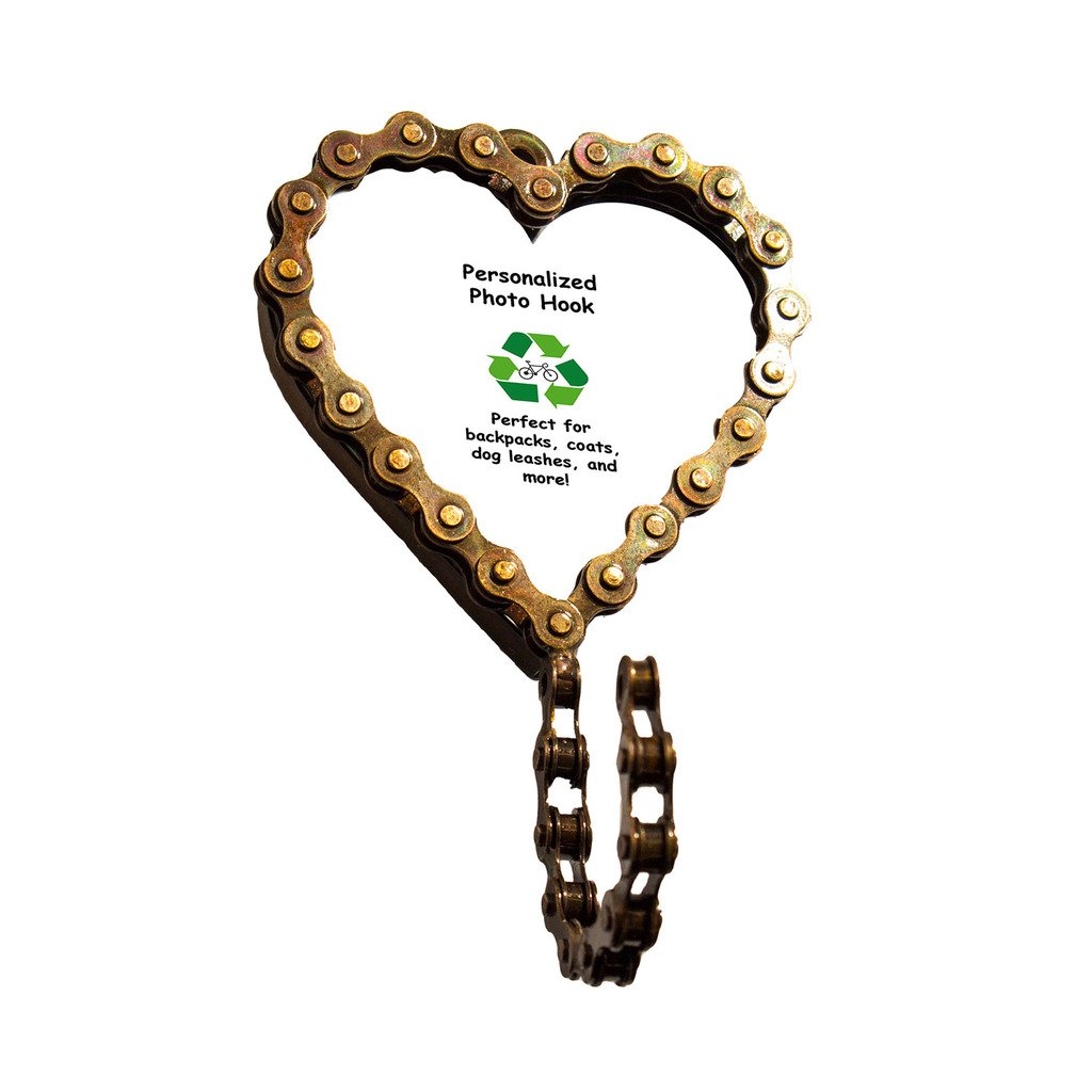 Heart Bicycle Chain Picture Frame Hook - Mira (P)