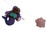 Mermaid Felt Garland - Global Groove