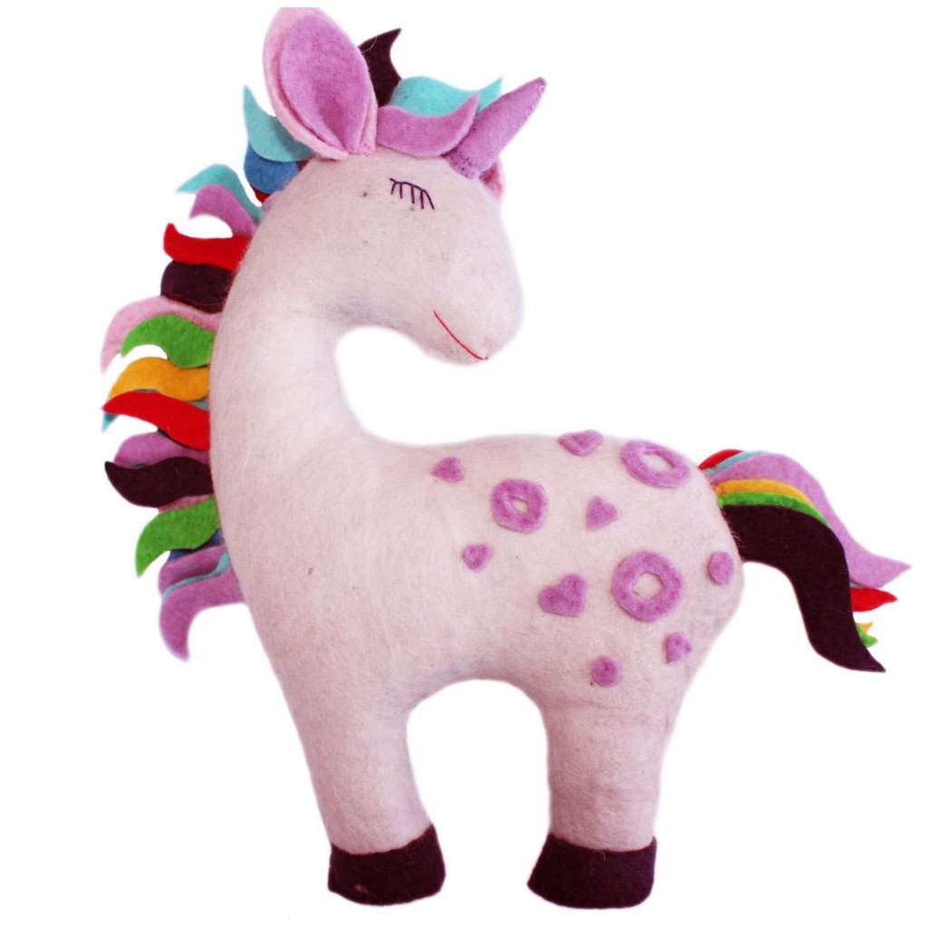 Felted Friend Unicorn Design -